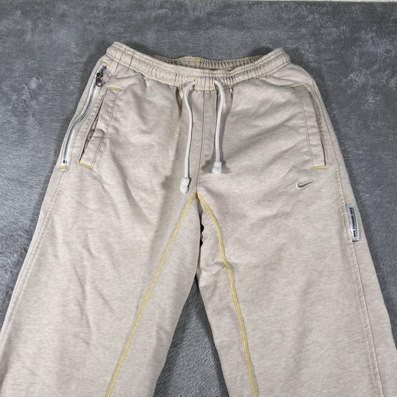 Nike Pants Mens Small Biege Standard Issue Dri-Fit Basketball CK6365-252 - Picture 2 of 11